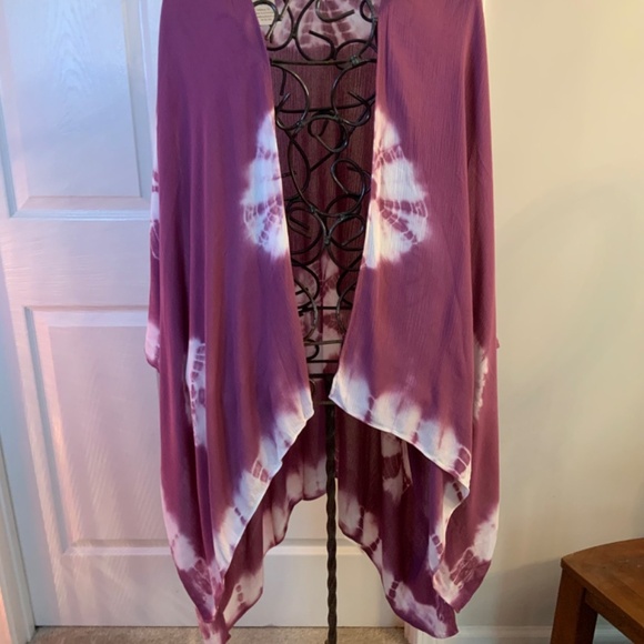 Coachella Tie Dye Hippie Boho Kimono Wrap One Size - Picture 2 of 10